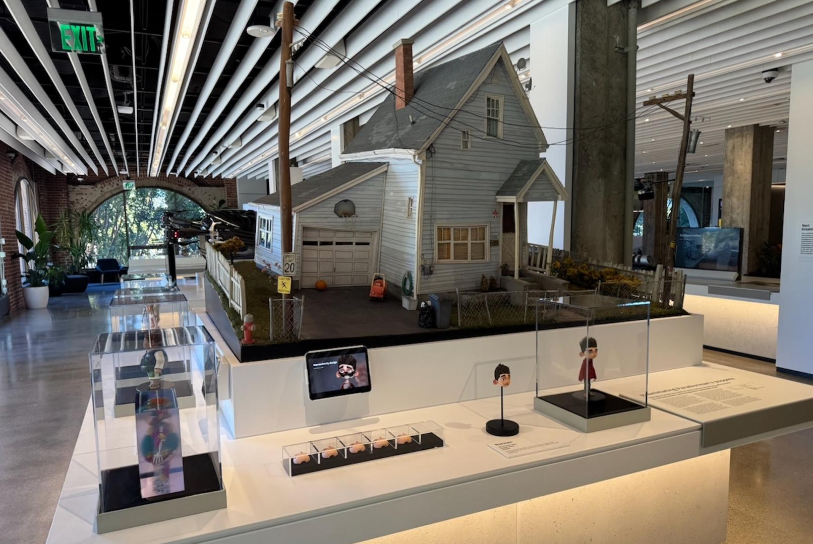 Autodesk HQ Gallery with movie props 3D printed from Paranormal